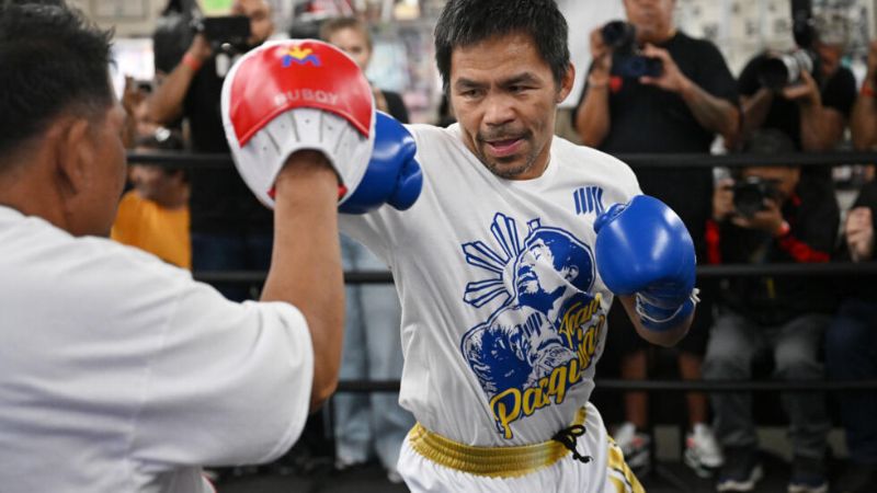 El filipino Manny Pacquiao, de 46 años, se enfrentará a Mario Barrios, campeón del CMB.