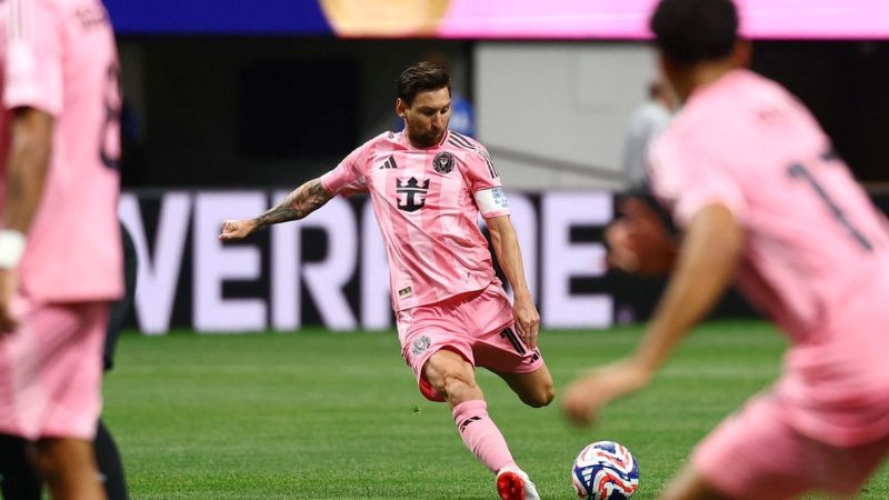 Lionel Messi anotó este jueves su gol número 50 con el Inter de Miami.