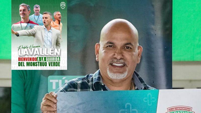 El presidente de Marathón, Orinson Amaya, dice estar contento por la llegada del técnico, Pablo Lavallén.