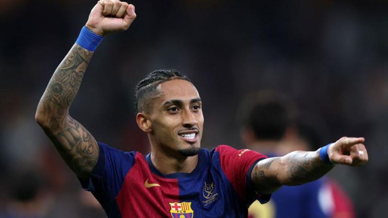 Raphinha fue nombrado como mejor jugador del año en la liga española por encima de su compañero Lamine Yamal y el 'Pichichi' Kylian Mbappé.