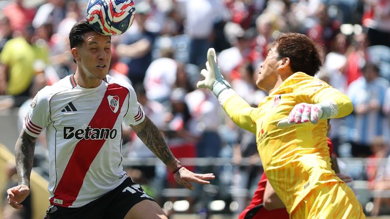 El River Plate perdió por lesión al delantero, Sebastián Driussi.