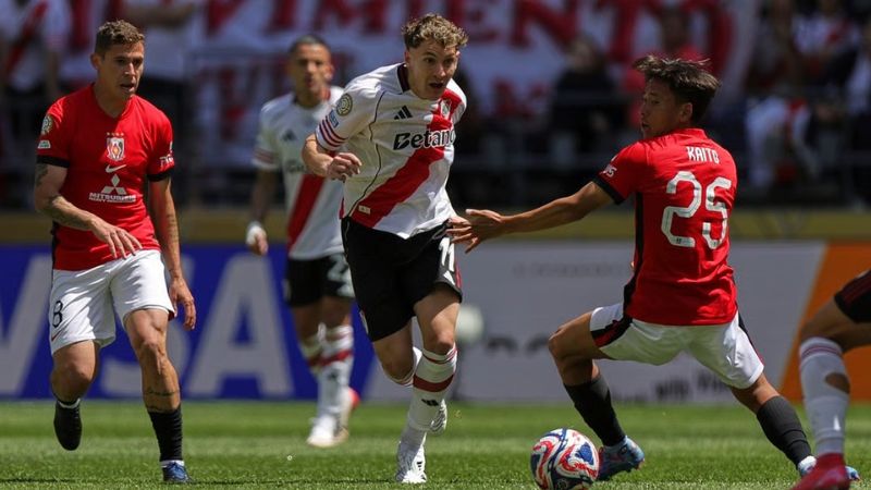 Facundo Colidio anotó el primer gol de los millonarios al minuto 12 de partido.