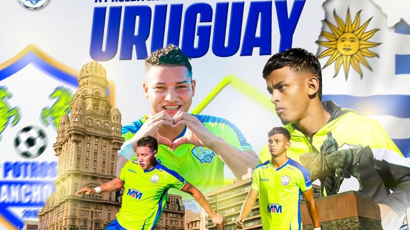 Los jugadores de Potros de Olancho FC, Ángel Villatoro y Ariel García, viajaron a Uruguay para someterse a una prueba.