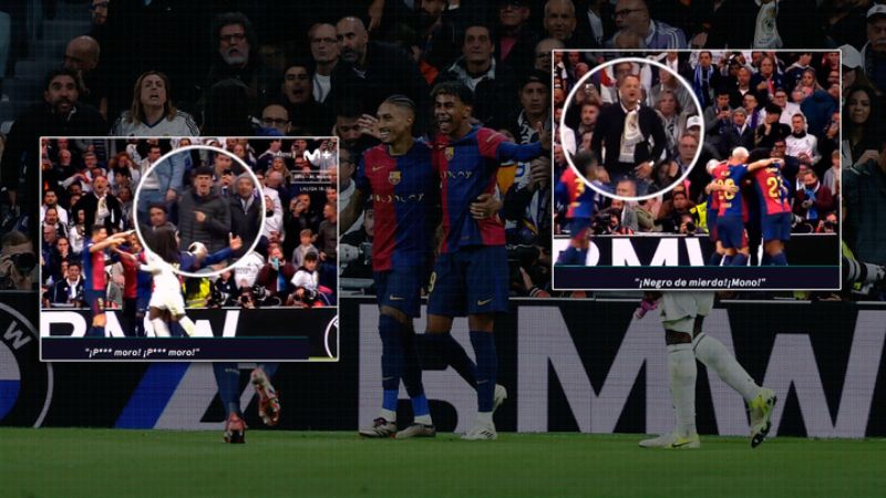 LaLiga y el Real Madrid continúan trabajando para identificar a los aficionados que lanzaron insultos racistas contra el atacante culé.