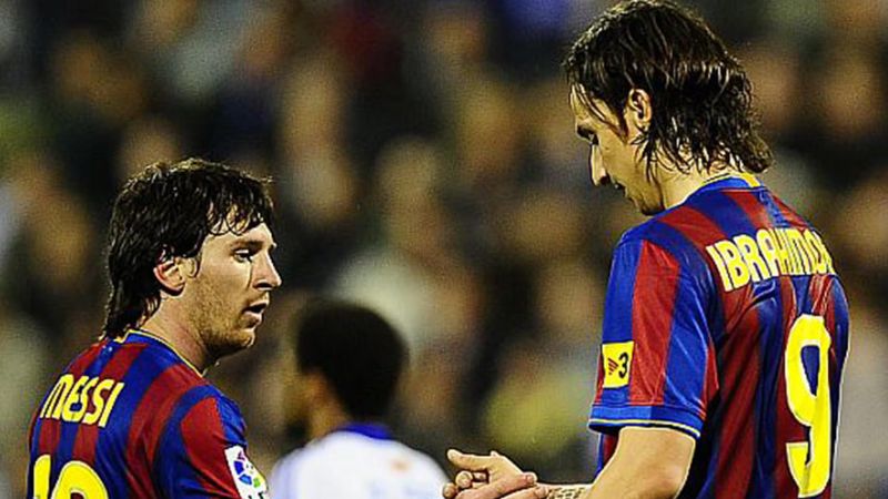 El sueco y el argentino compartieron vestuario un año bajo las órdenes de Pep Guardiola en el FC Barcelona.