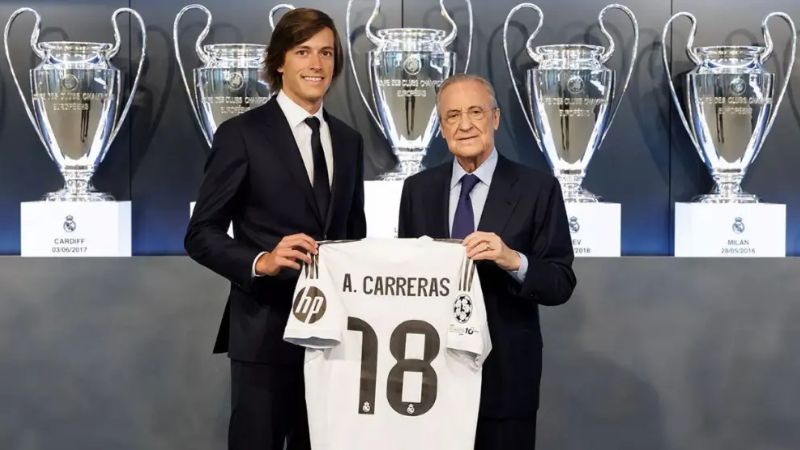 El Real Madrid presentó este martes a Álvaro Carreras de manera oficial.