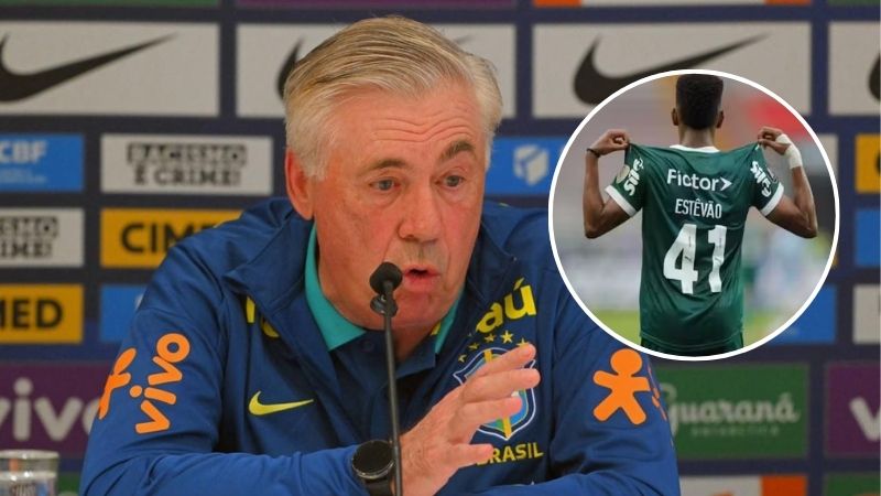 El técnico de la "canarinha" también destacó el papel de Estêvão con el Palmeiras.