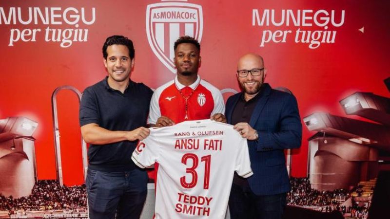 Ansu Fati llega cedido con opción de compra al AS Mónaco de la Ligue 1.