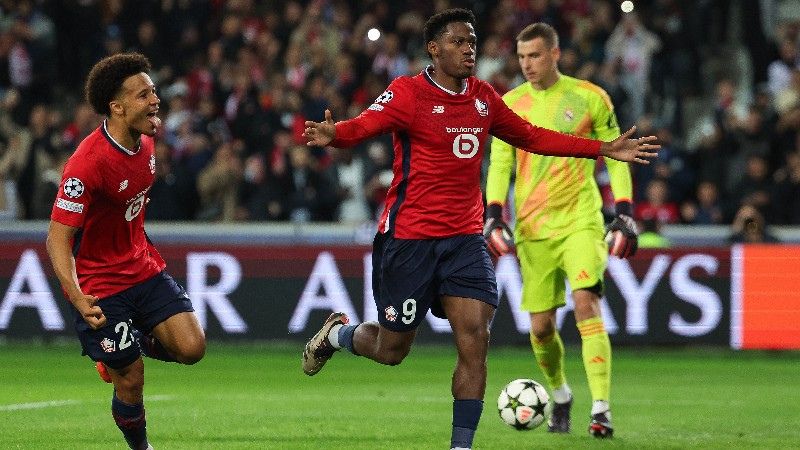 Jonathan David comandó la victoria del Lille sobre el Real Madrid en la pasada edición de la Champions League.