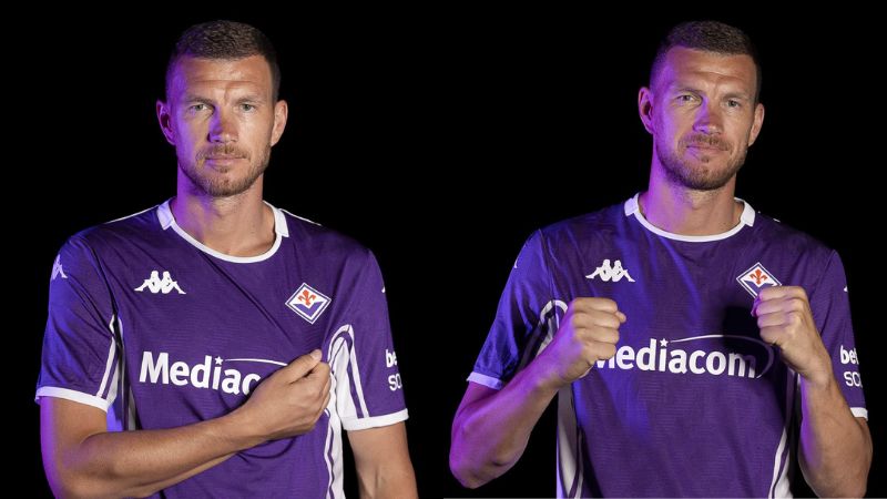 El delantero bosnio busca aumentar su registro goleador con el equipo violeta.