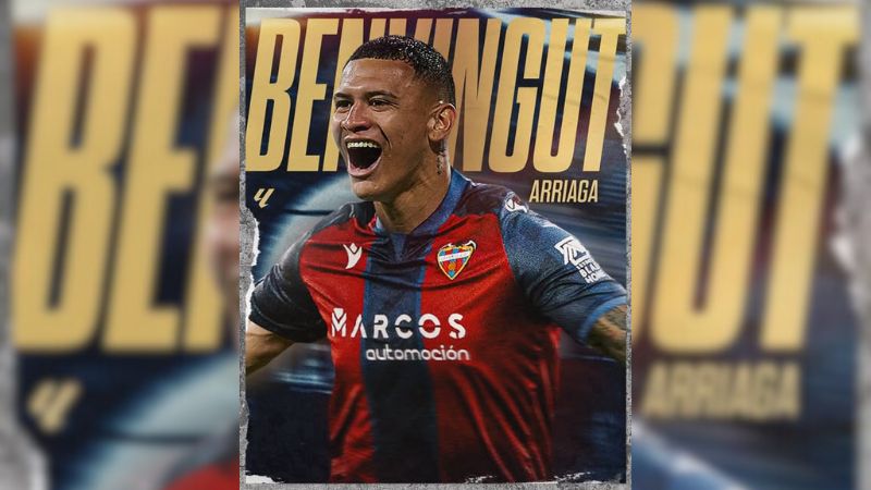 Kervin Arriaga fichó como nuevo futbolista del Levante UD, de la primera división española.