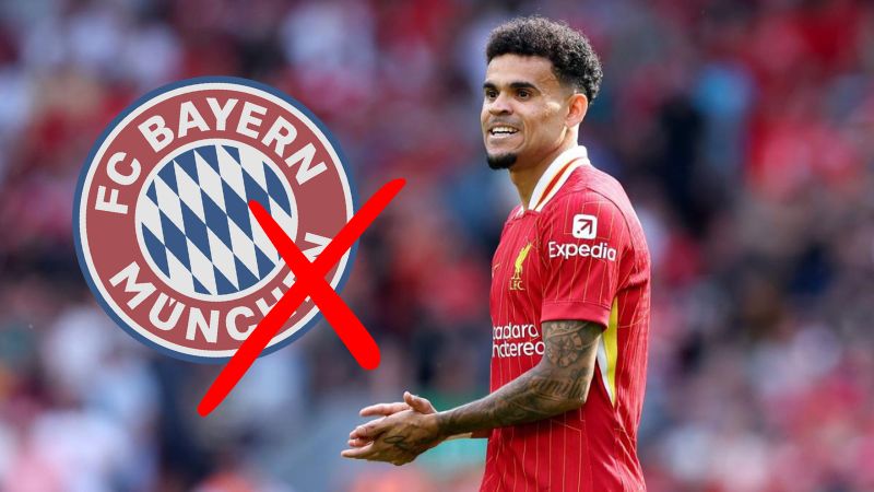 El Liverpool rechazó una oferta de 67 millones de euros del Bayern Munich por el atacante colombiano, Luis Díaz.