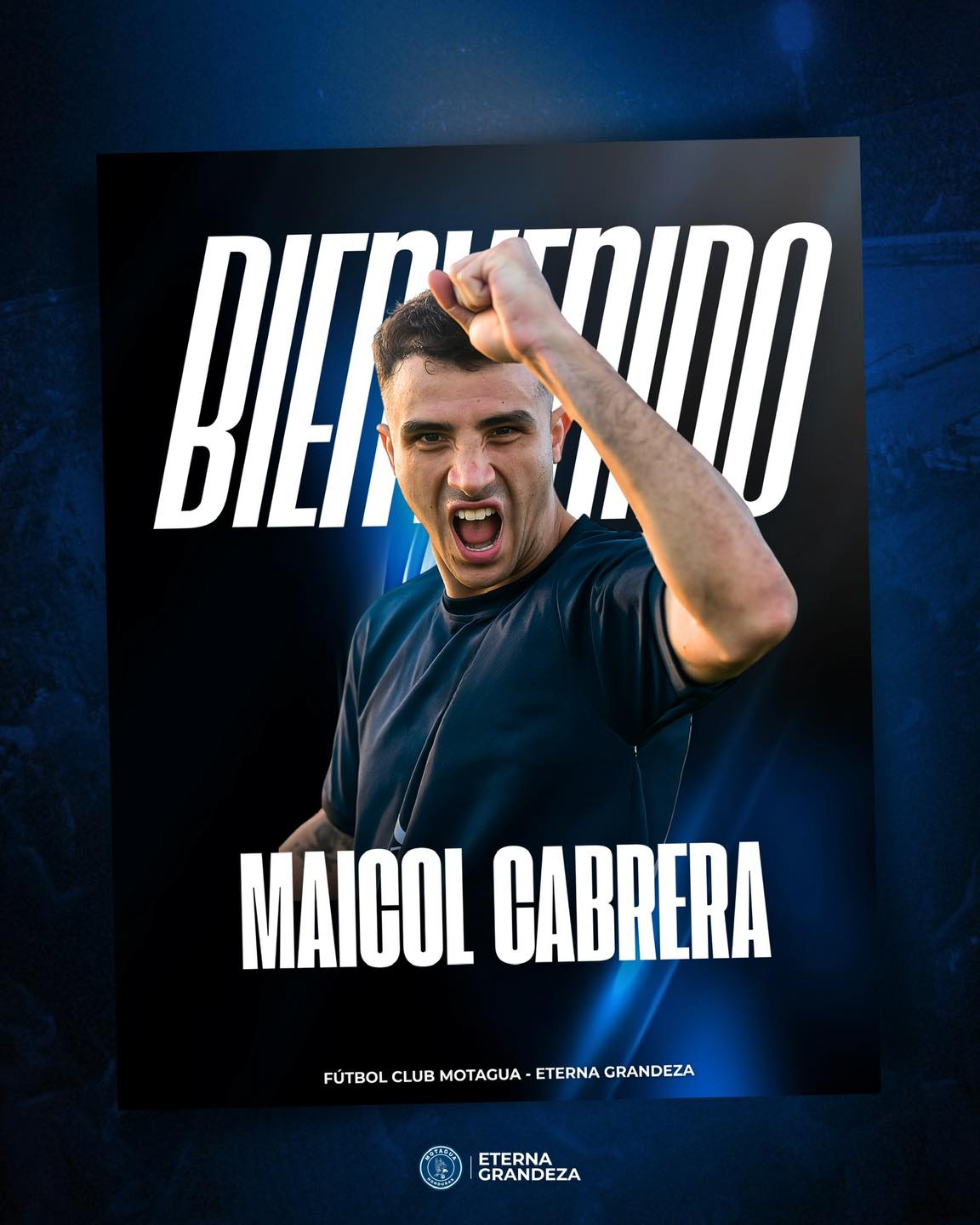 El delantero uruguayo, Maicol Cabrera, ya es presentado como nuevo jugador de Motagua.