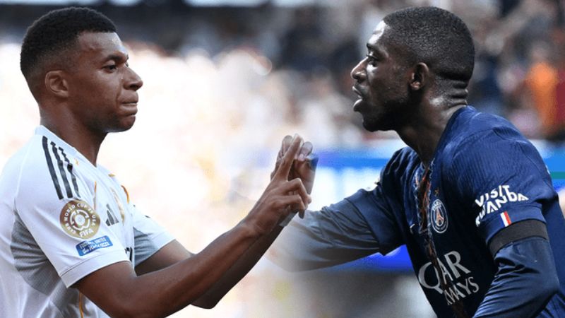 Kylian Mbappé y Ousmane Dembélé formaron pareja de ataque la temporada pasada en el Paris Saint-Germain.