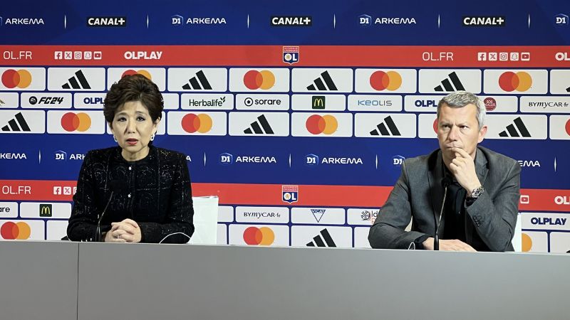 La empresaria estadounidense, Michele Kang, durante su presentación como nueva presidenta del Olympique de Lyon.
