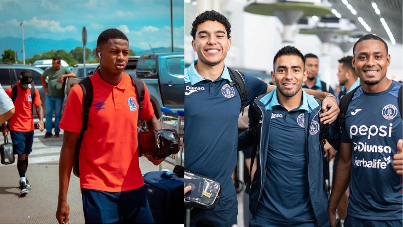 Los planteles de jugadores de Olimpia y Motagua viajaron juntos a los Estados Unidos.