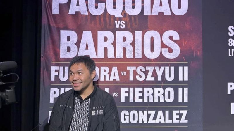 El boxeador filipino declaró sentirse confiado de enfrentar a Barrios a pesar de las declaraciones de su equipo.