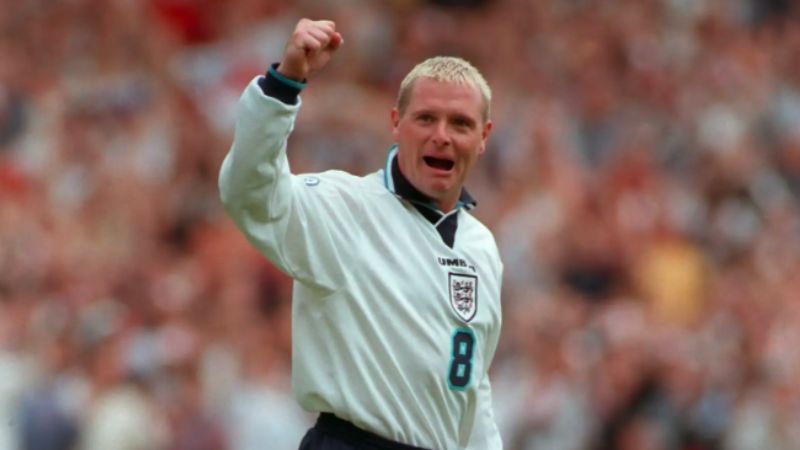 En su mejor momento futbolístico, Paul Gasgoigne, integró la selección de Inglaterra.