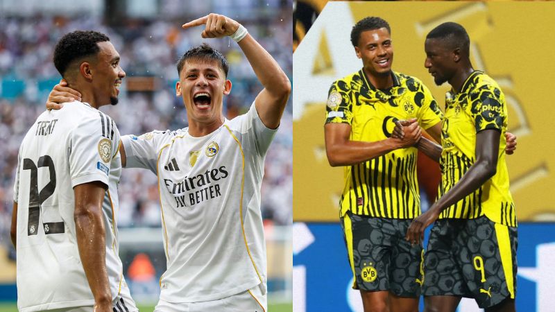 Real Madrid y Borussia Dortmund se verán las caras en cuartos de final del Mundial de Clubes.