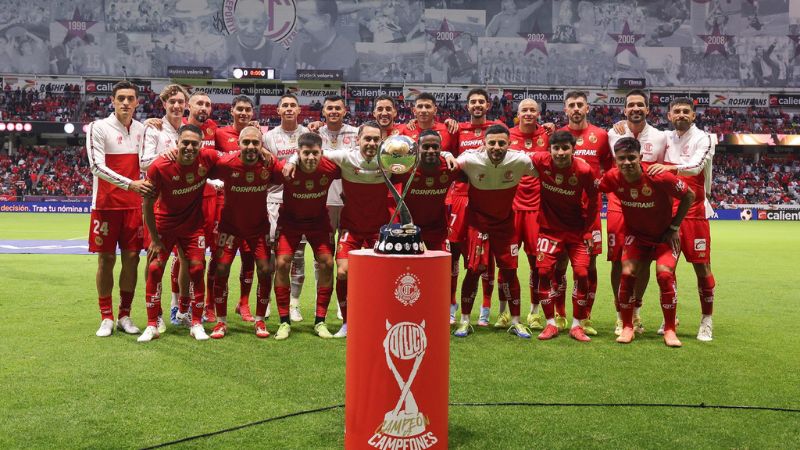 El campeón mexicano, Toluca, del argentino Antonio Mohamed, buscará el título en la Leagues Cup de 2025.