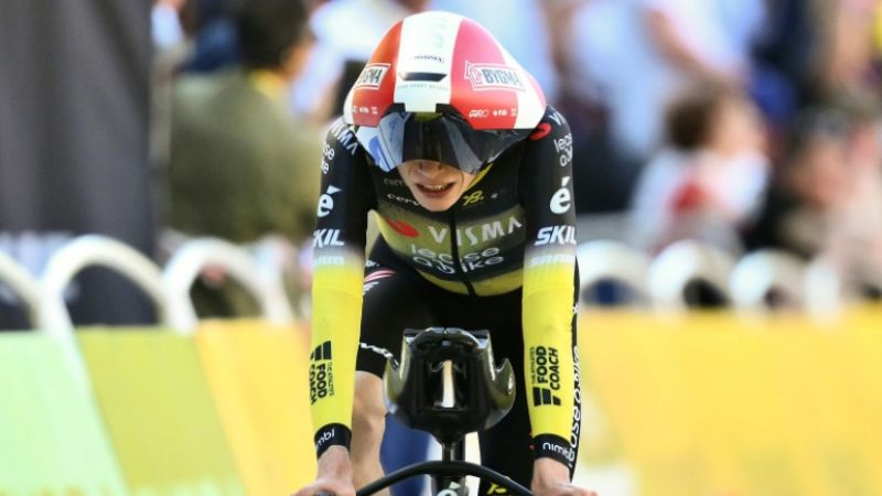 Jonas Vingegaard terminó su recorrido en la contrarreloj de la quinta etapa del Tour de Francia cediendo más tiempo del esperado.