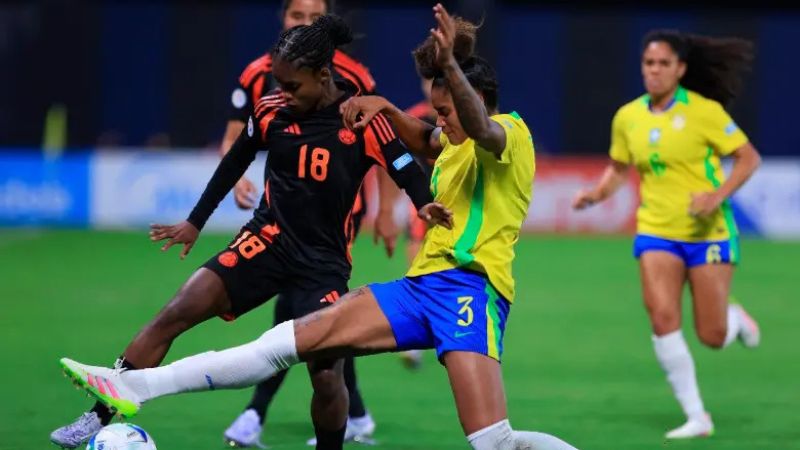 Brasileñas y colombianas empataron 0 a 0 en la Jornada 5 de la primera fase de la Copa América femenina.