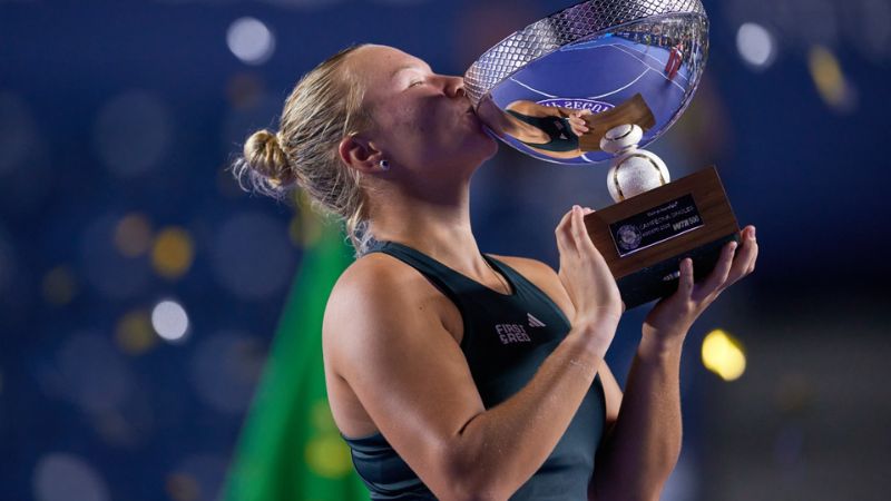La tenista rusa Diana Shnaider se consagró campeona del Abierto de Monterrey.
