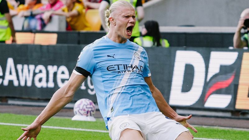 Erling Haaland comenzó contundente en la Premier League con el Manchester City.