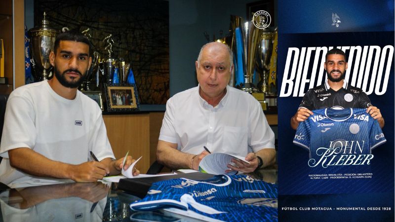 El delantero brasileño, Jhon Kleber, llega a Motagua en sustitución del colombiano, Wilmar Jordán.