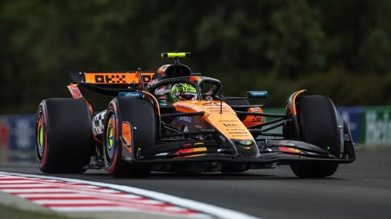 Lando Norris dominó el primer entrenamiento libre del Gran Premio de Hungría de Fórmula 1, disputada en Hungaroring.