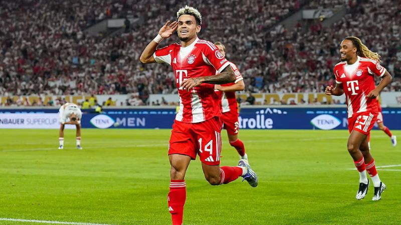 El extremo colombiano, Luis Díaz, anotó su primer gol en el campeonato alemán.