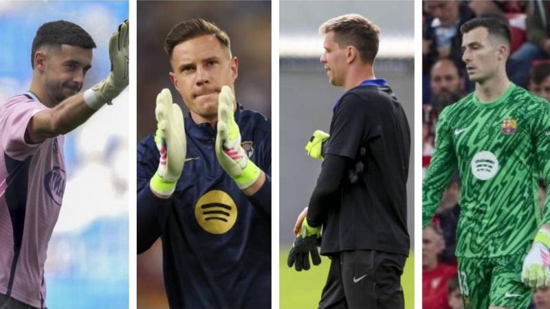 Esta temporada, el club catalán tendrá que escoger entre Joan García, Ter Stegen, Wojciech Szczęsny e Iñaki Peña.