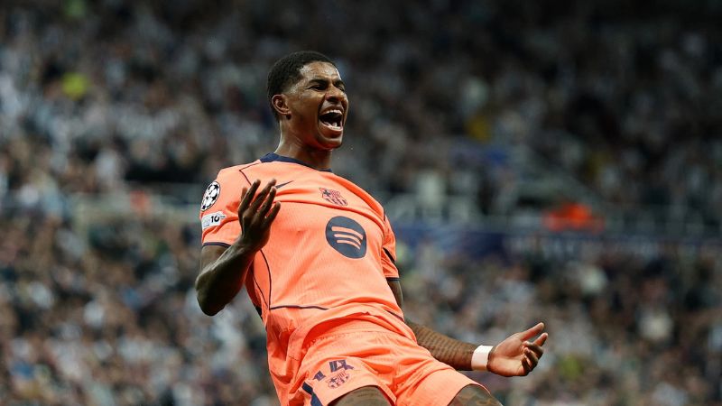 Con dos goles de Marcus Rashford, el Barcelona logró vencer 2-1 al Newcastle United en su debut en Champions League.